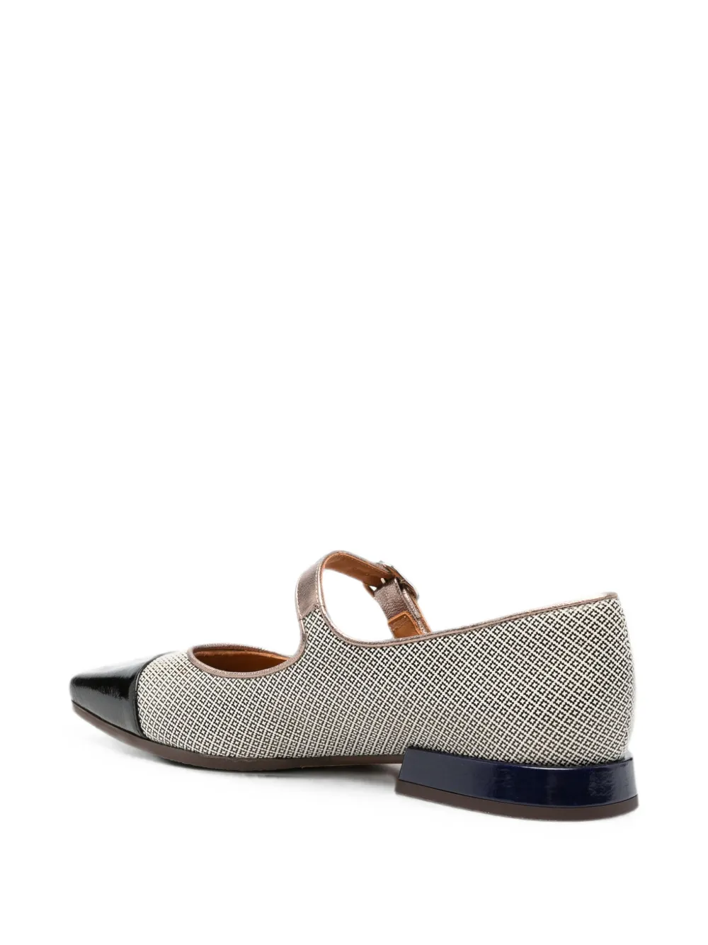 Chie Mihara Gallet buckle-fastening cap-toe ballet flats Beige