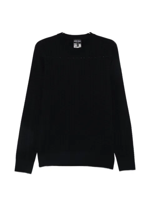 Giorgio Armani waffle-knit sweater