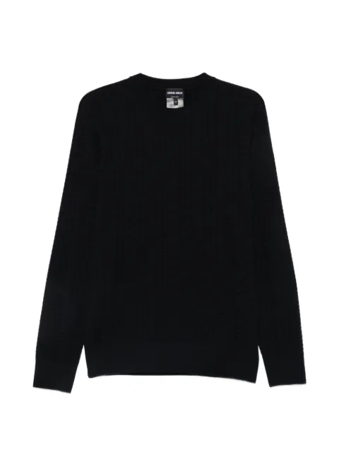 Giorgio Armani waffle-knit sweater