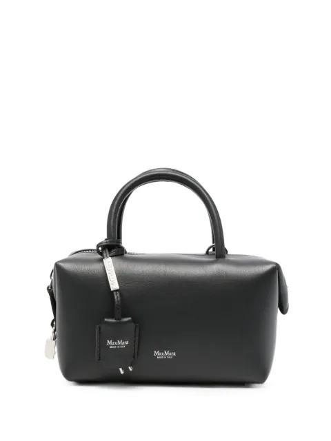Max Mara Holdalls logo-print leather mini bag