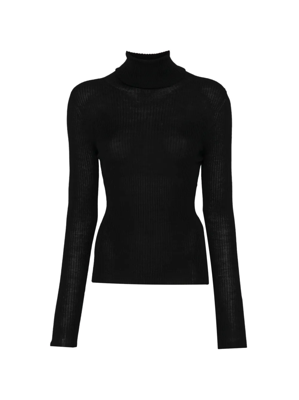Roberto Collina ribbed-knit roll-neck sweater - Schwarz