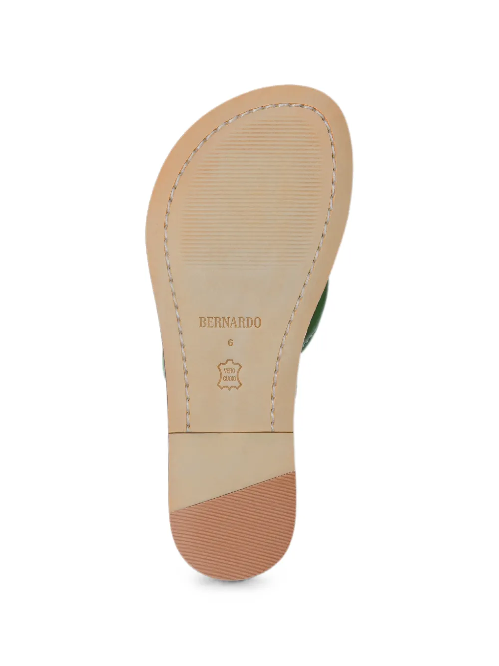 Bernardo Miami padded thong sandals Groen