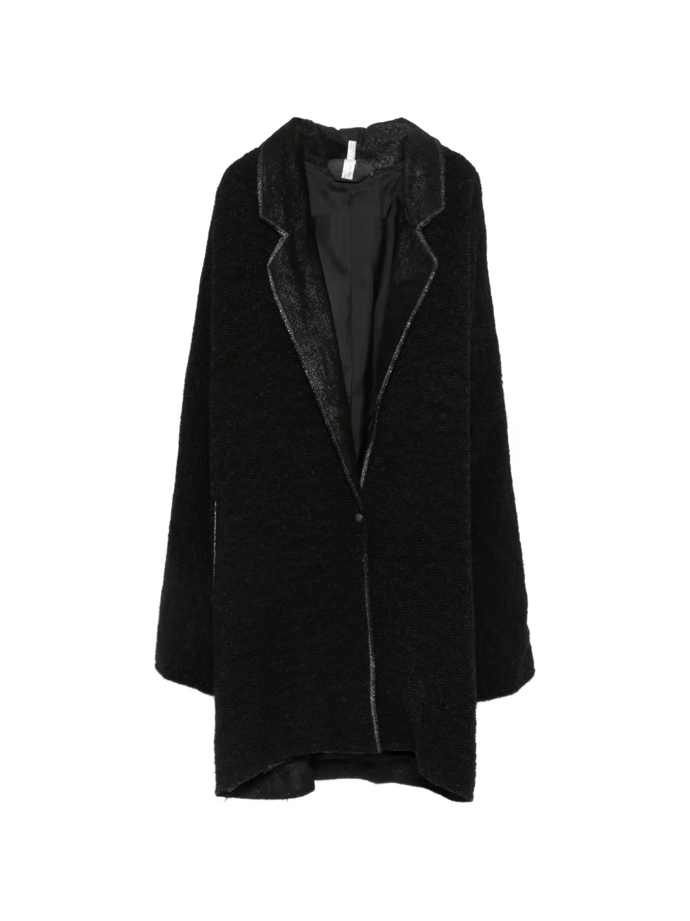 Roberto Cavalli Vintage 1970s notched-lapel coat - Schwarz
