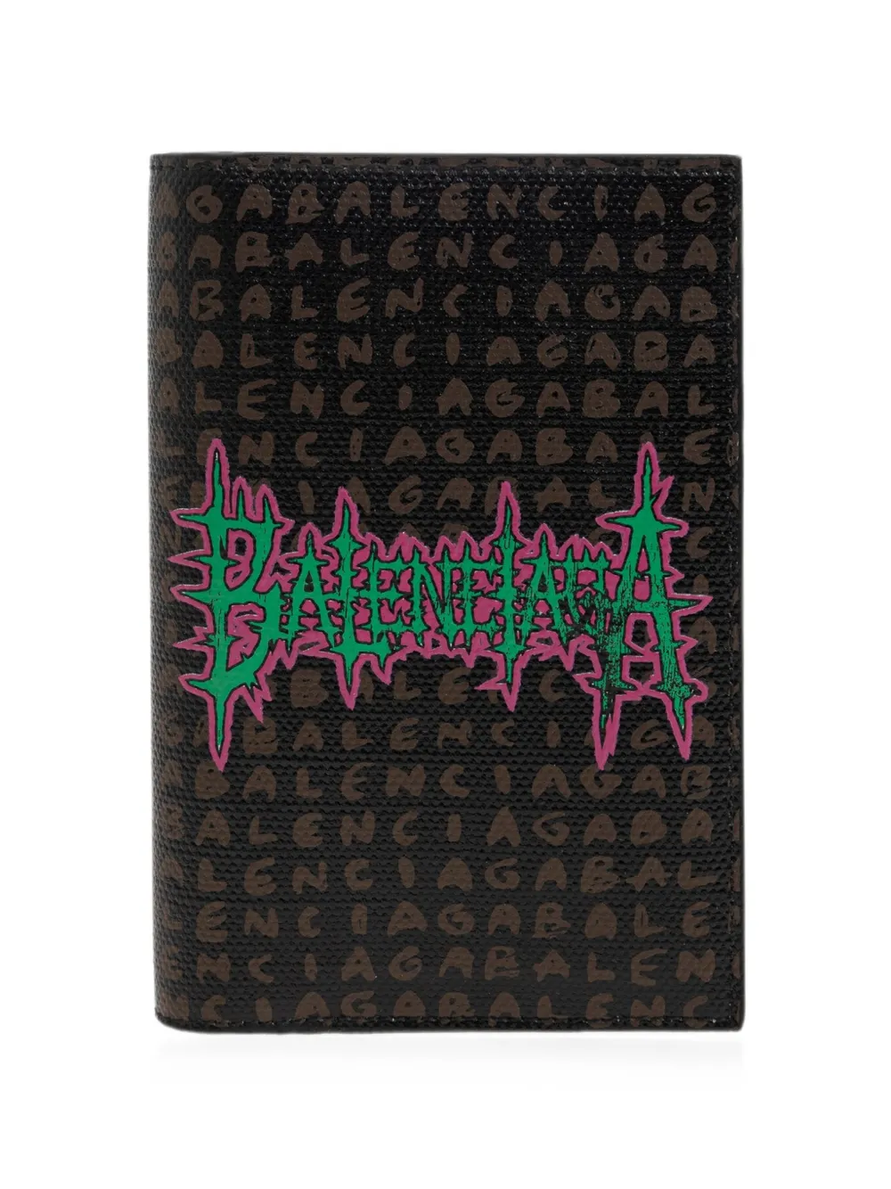 Balenciaga Custodia passaporto con logo - Nero