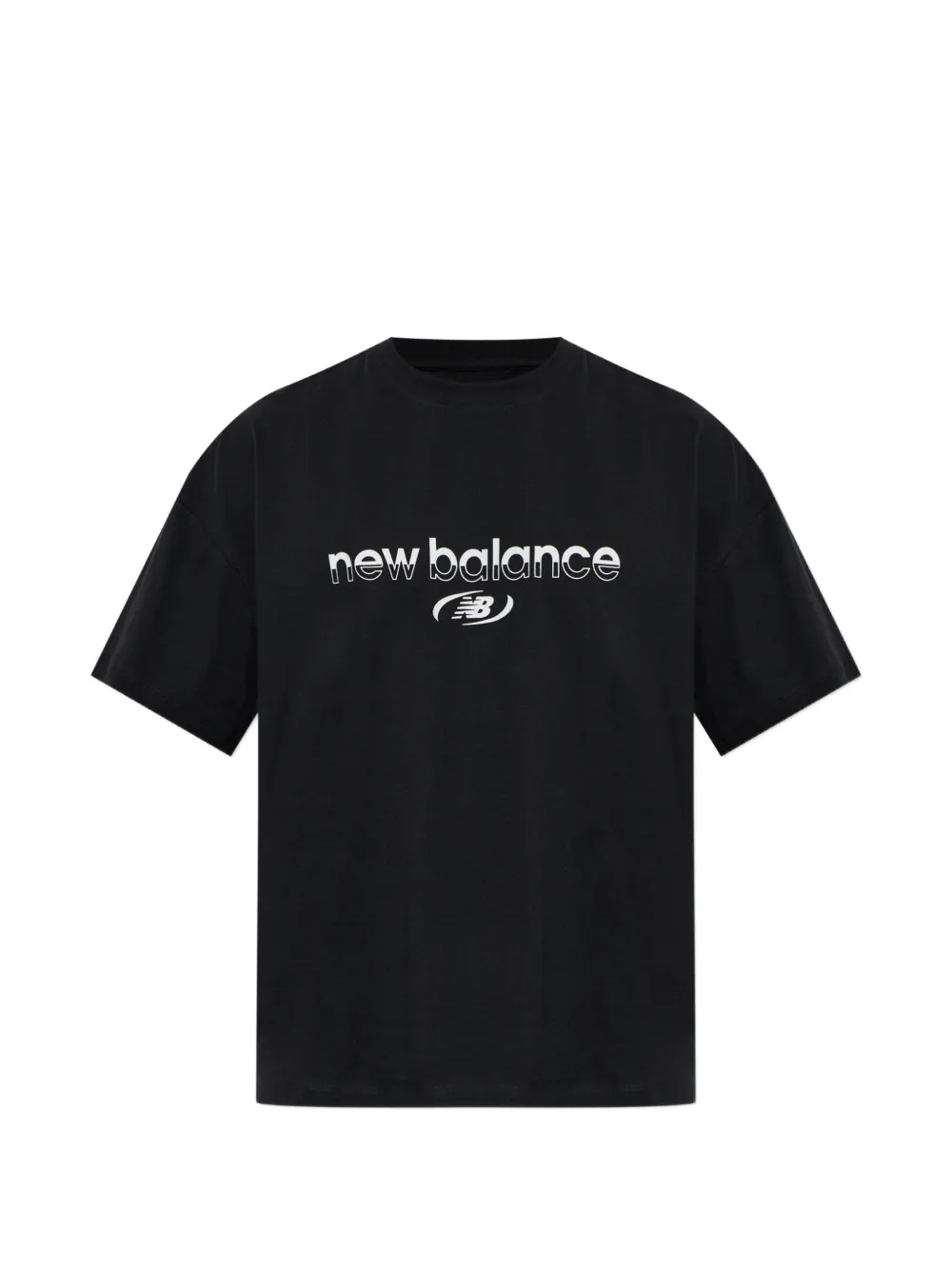 New Balance logo-print hooded jacket Groen