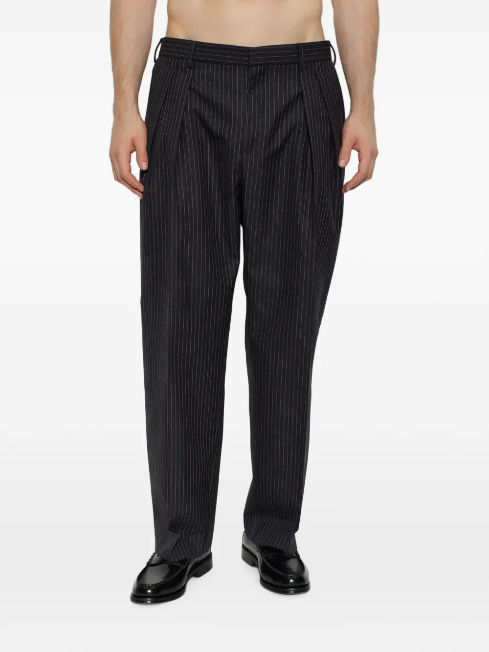 Paul Smith Plooibroek met krijtstreep Grijs