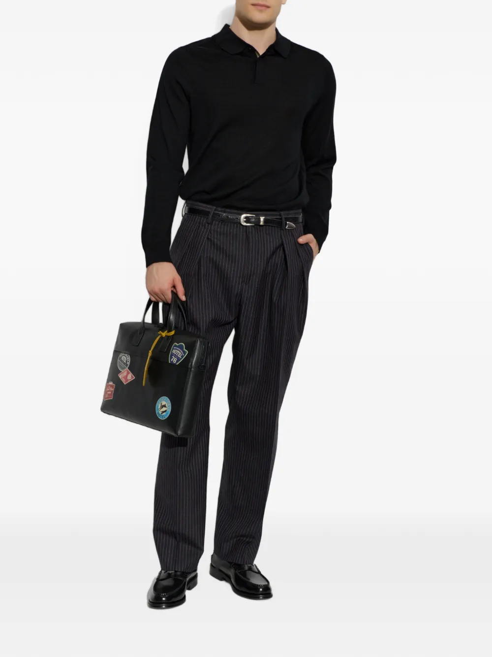 Paul Smith Plooibroek met krijtstreep Grijs