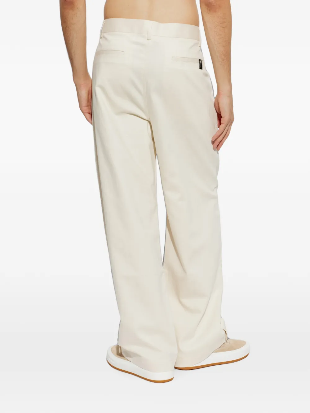 Palm Angels Straight broek met studs Beige