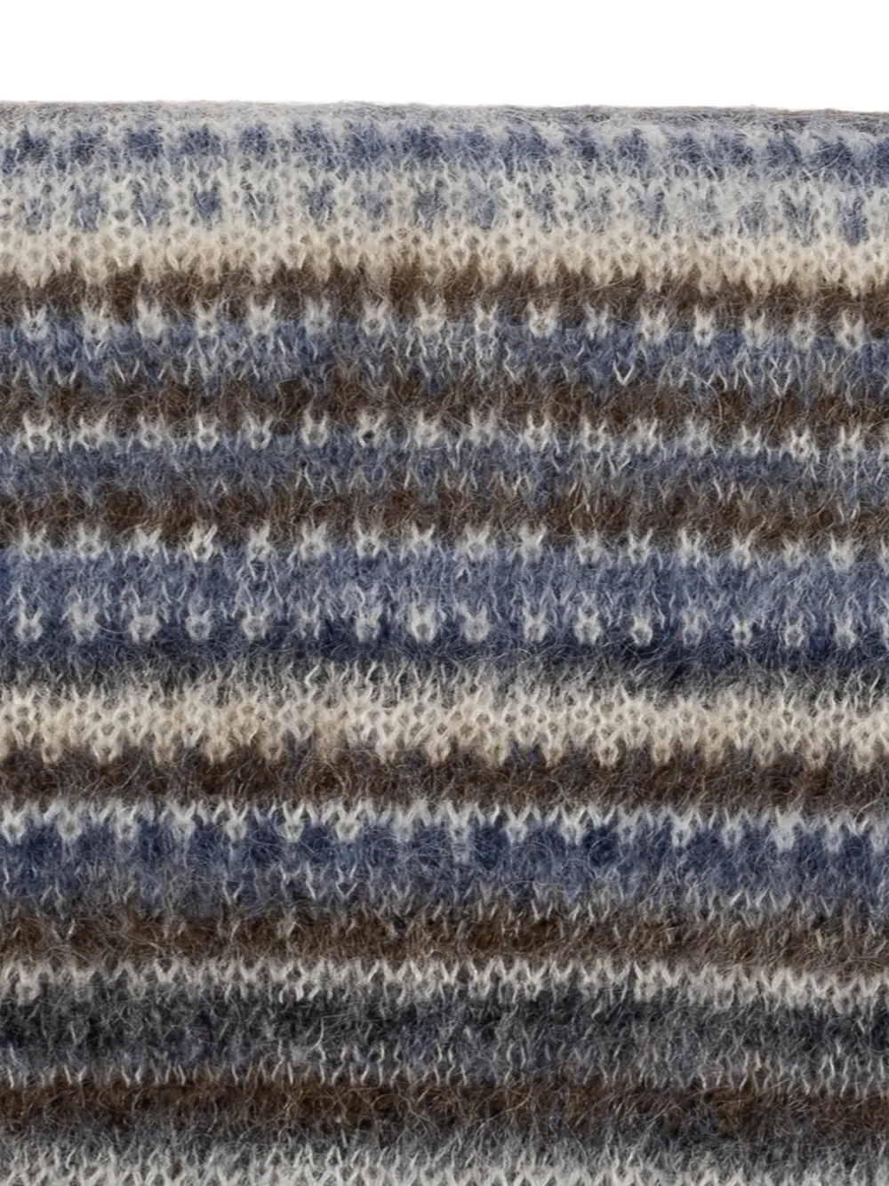 MARANT Mouna fair isle gebreide sjaal Blauw