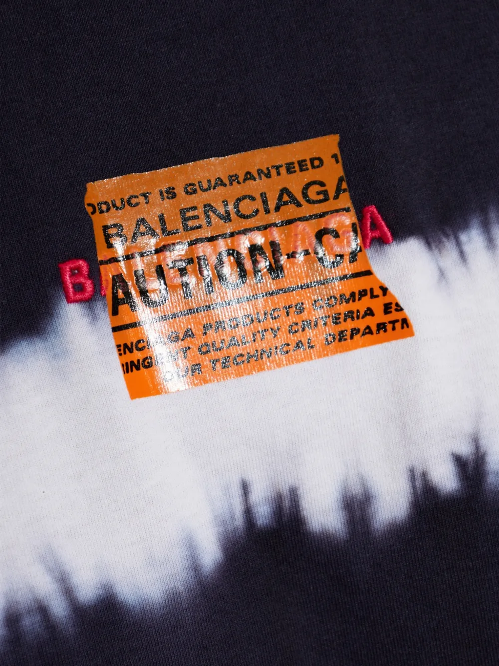 Balenciaga Taped and Dyed Medium Fit T-shirt in Black, view 5