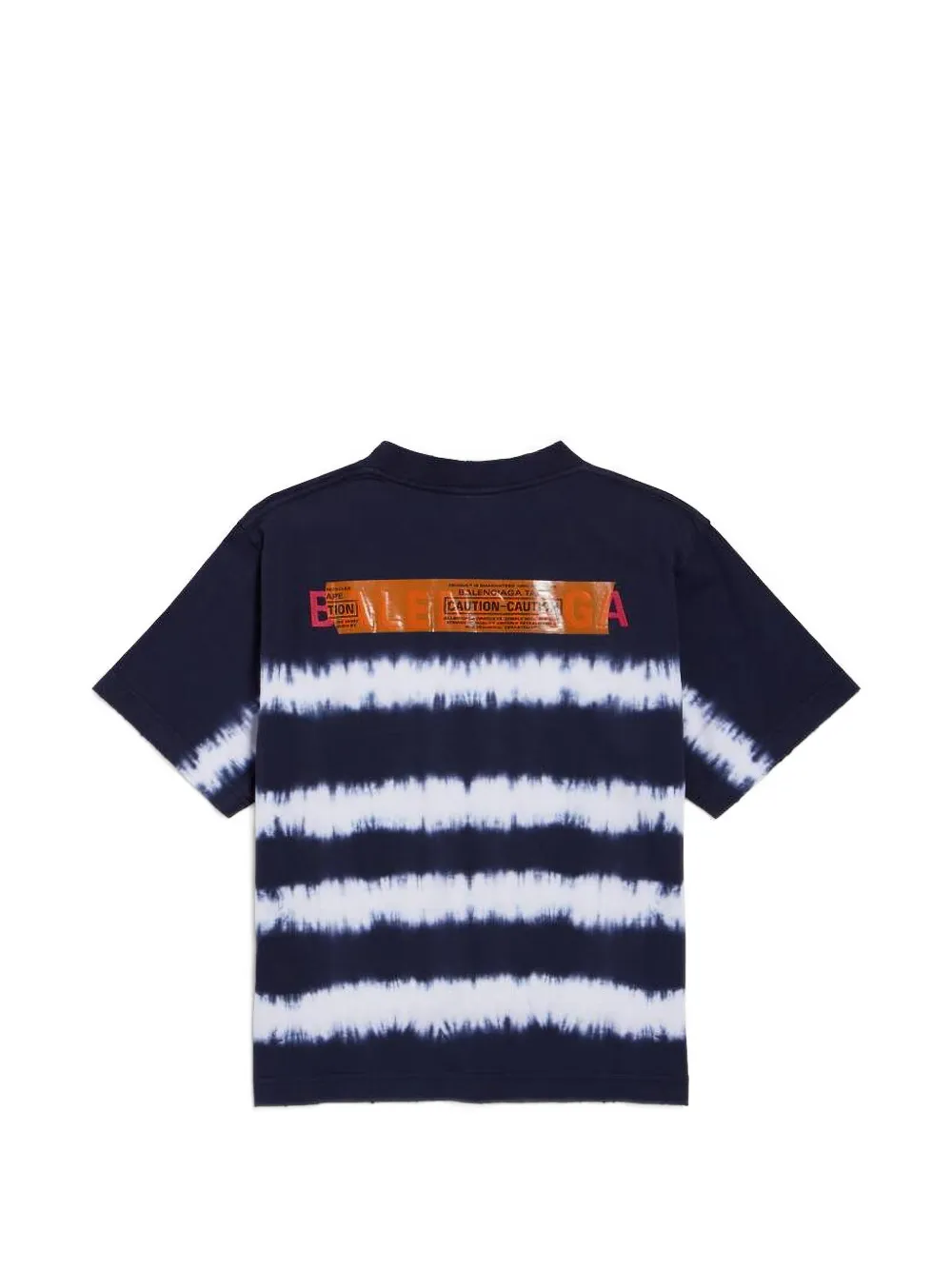 Balenciaga Taped and Dyed Medium Fit T-shirt in Black, view 2