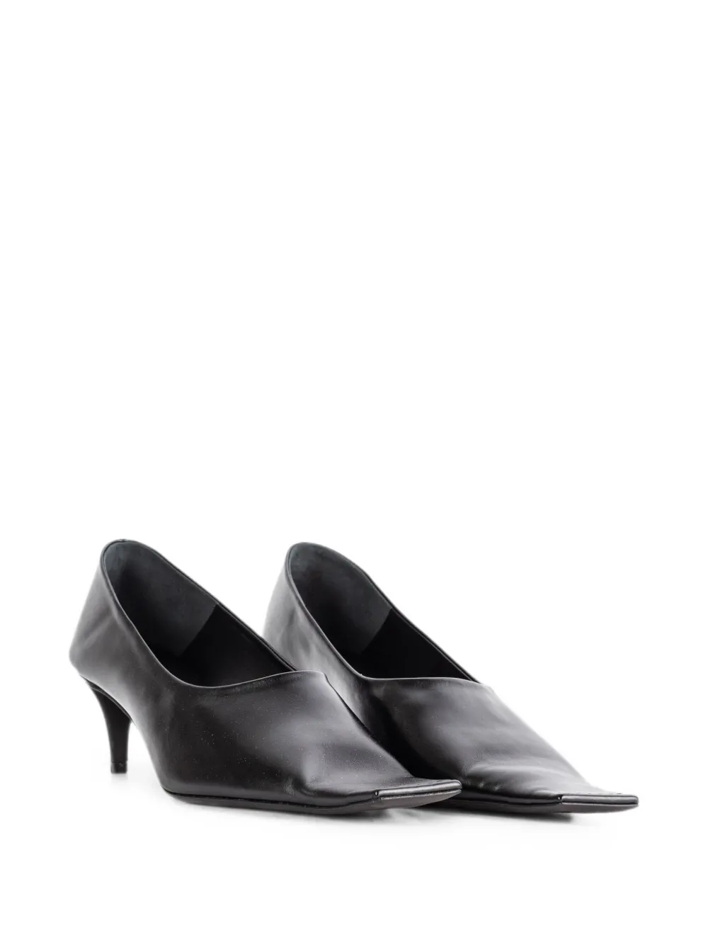 KHAITE Marlene square-toe pumps Zwart