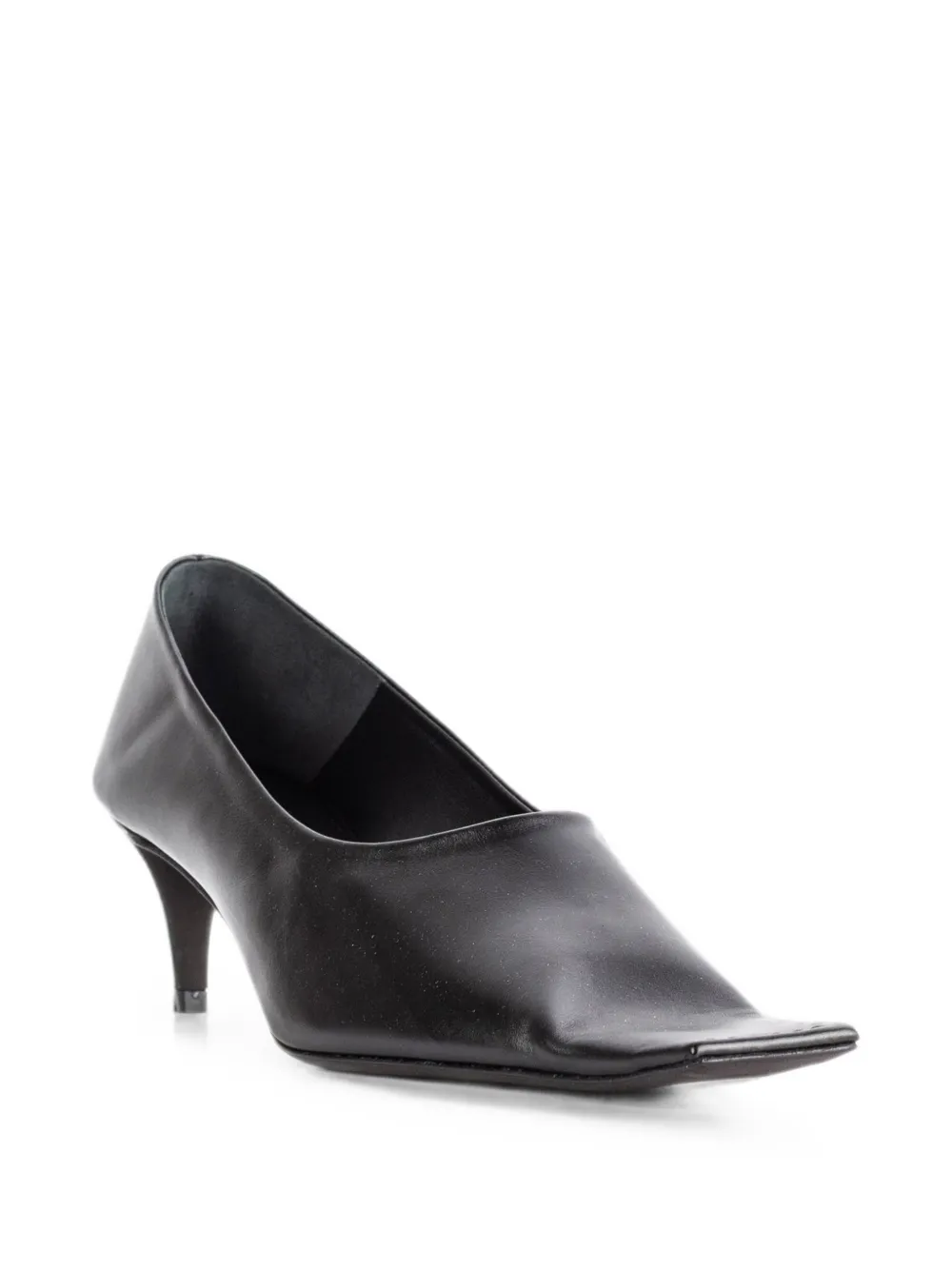 KHAITE Marlene square-toe pumps Zwart