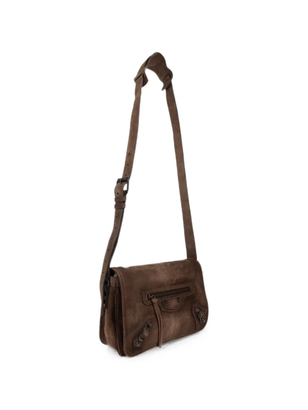 Balenciaga Kleine Le City Flap messengertas Bruin
