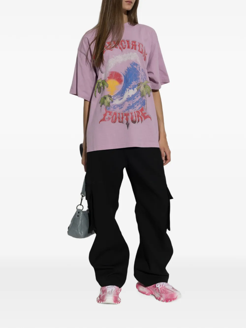 Balenciaga Wollen cargo broek Zwart