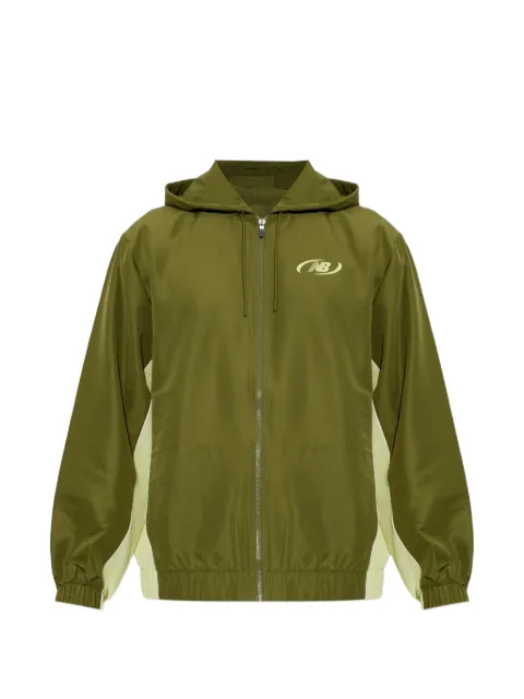 New Balance logo-print hooded jacket