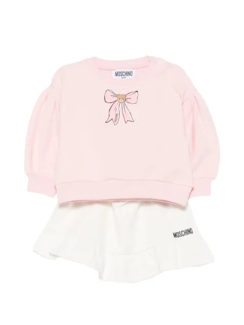 Moschino Kids logo-print skirt set