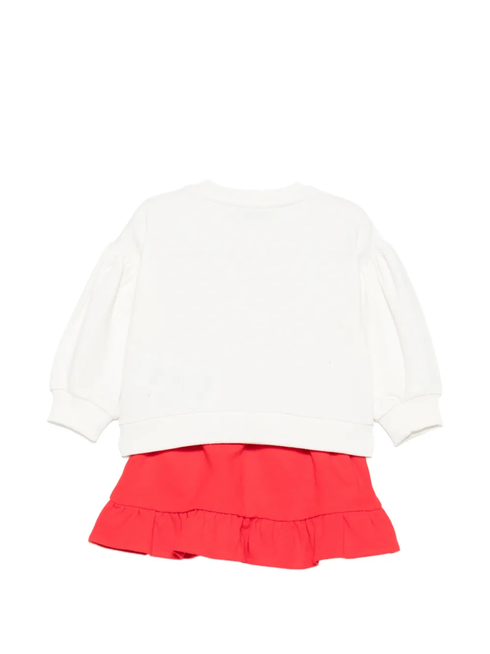 Moschino Kids Rok en top met lange mouwen Wit