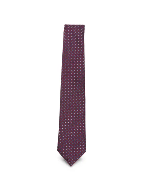 Emporio Armani geometric-pattern silk tie