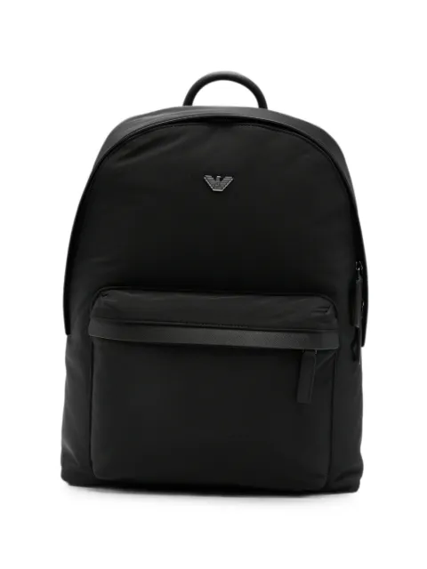 Emporio Armani logo-plaque backpack