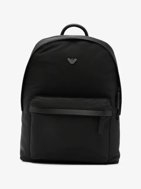 Emporio Armani logo-plaque backpack