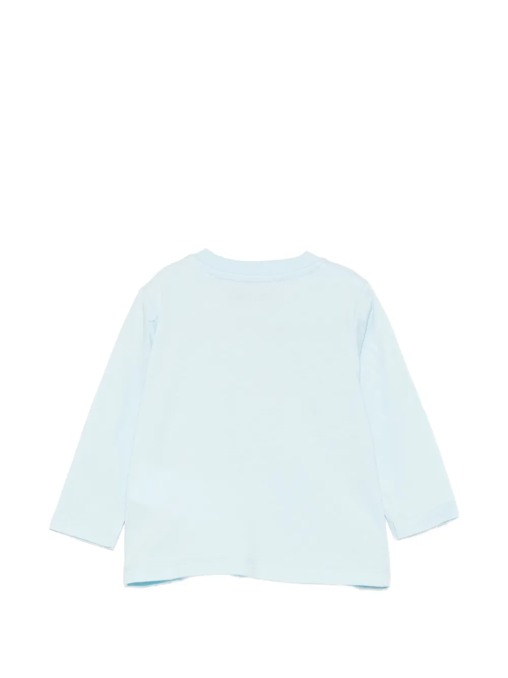 Moschino Kids T-shirt met logoprint Blauw