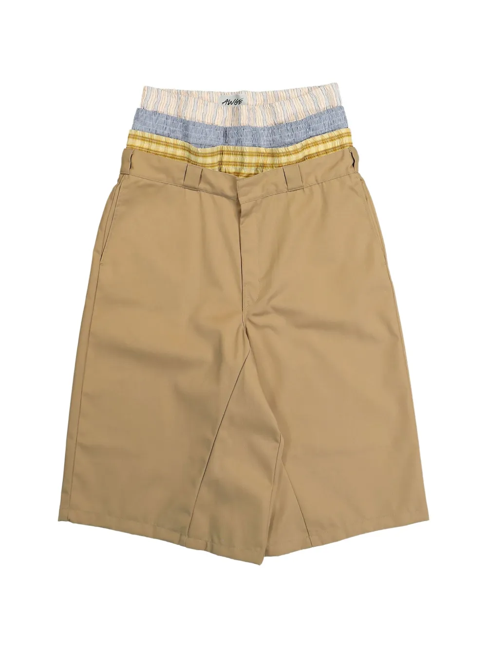 AWGE stacked-waistband bermuda shorts - Neutrals