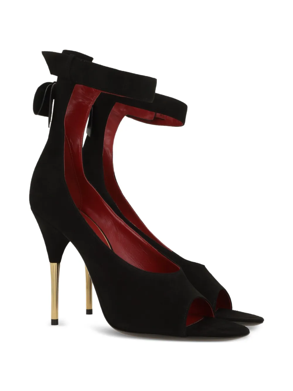 Valentino Garavani bow-detail open-toe sandals Zwart