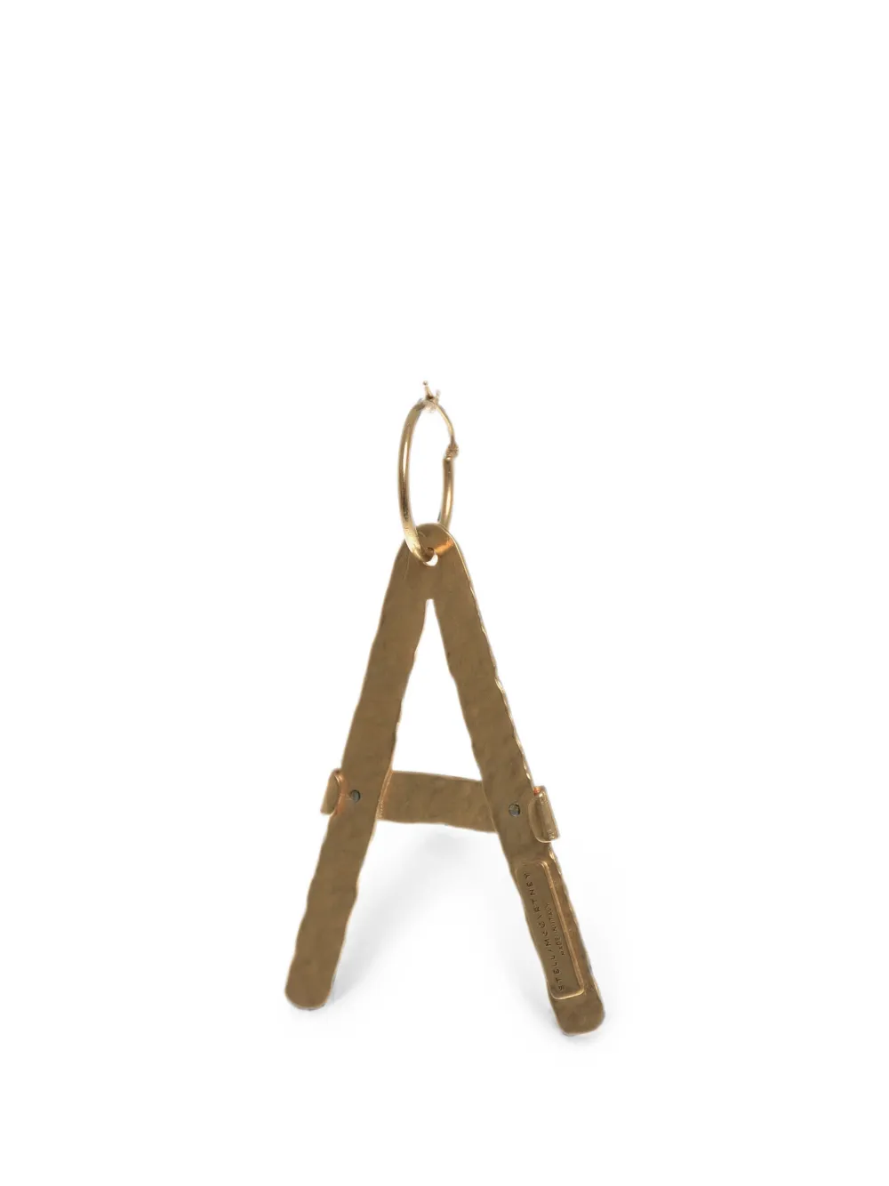 Stella McCartney A-shaped pendant earring - Gold