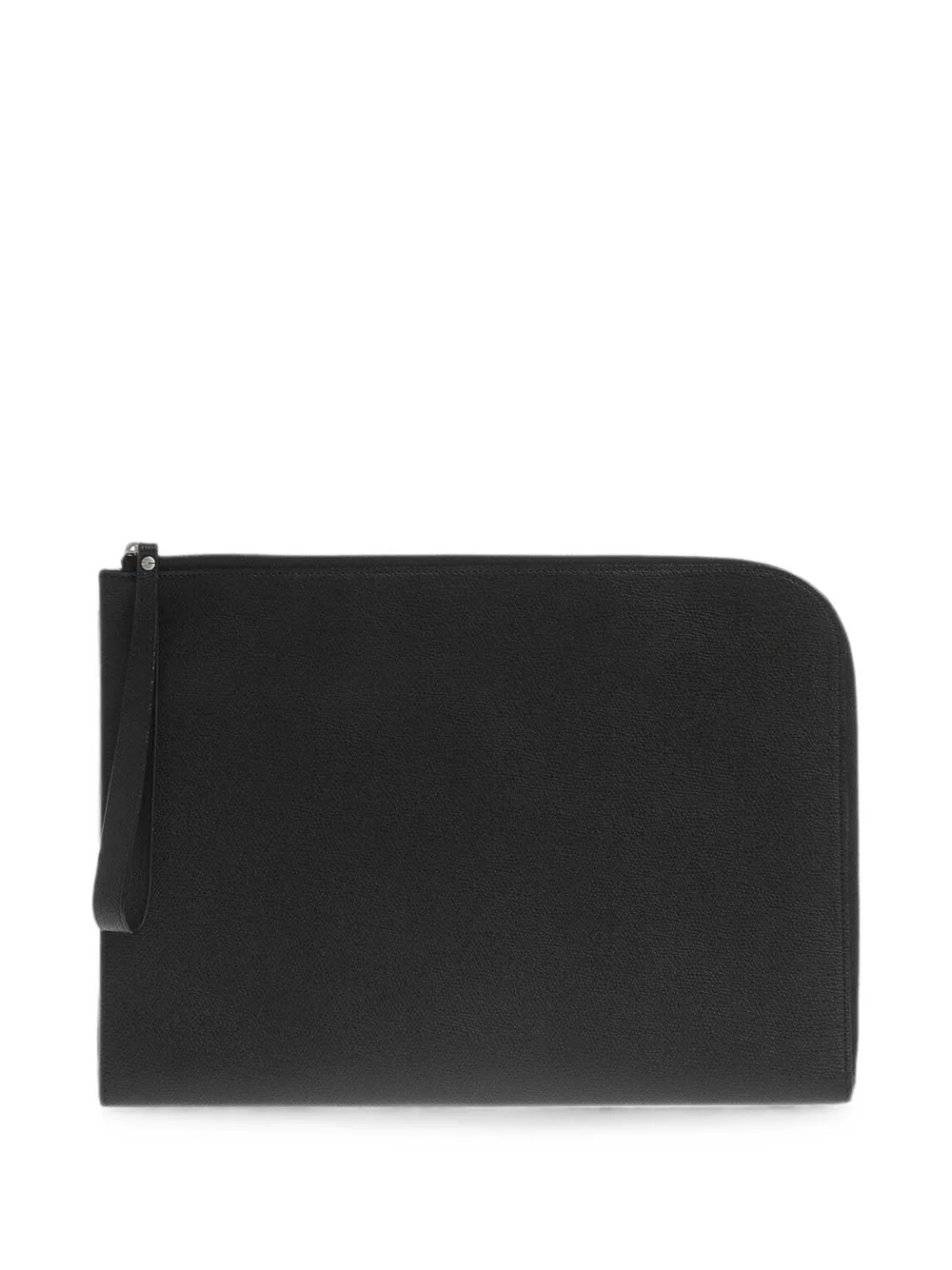 Valextra leather zip-around clutch bag - Schwarz