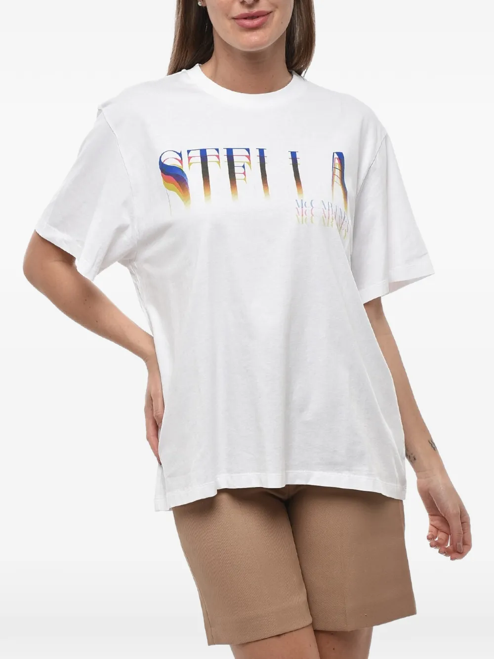 Stella McCartney logo-print T-shirt - Weiß