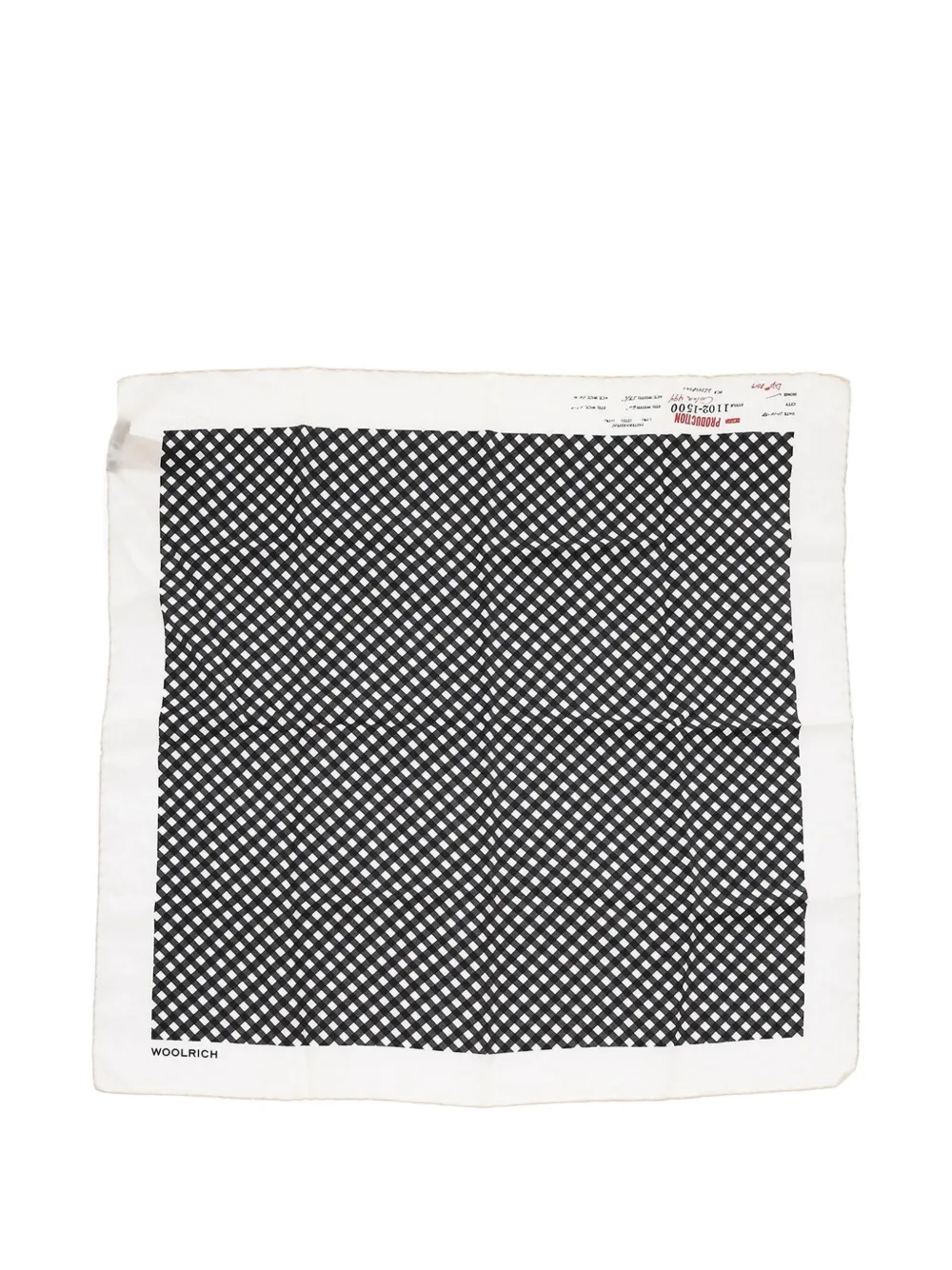 Woolrich checked silk scarf - Blau