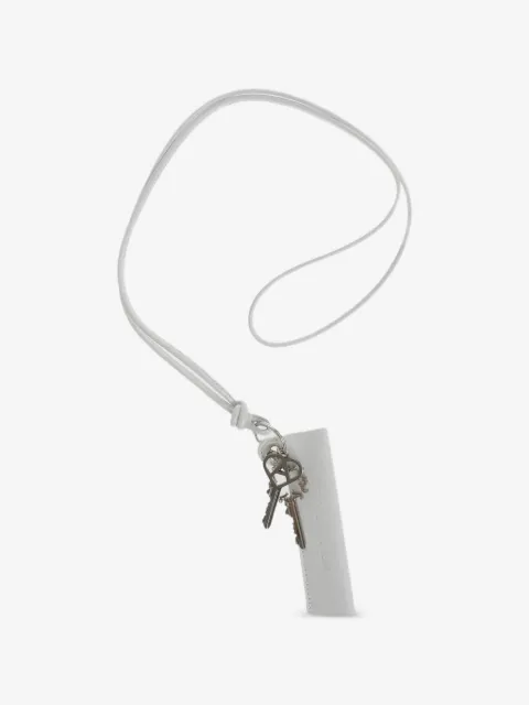 1017 ALYX 9SM logo-debossed leather keychain