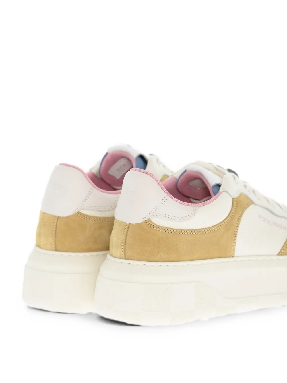 Woolrich hammered-leather suede sneakers Wit