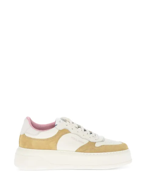 Woolrich hammered-leather suede sneakers