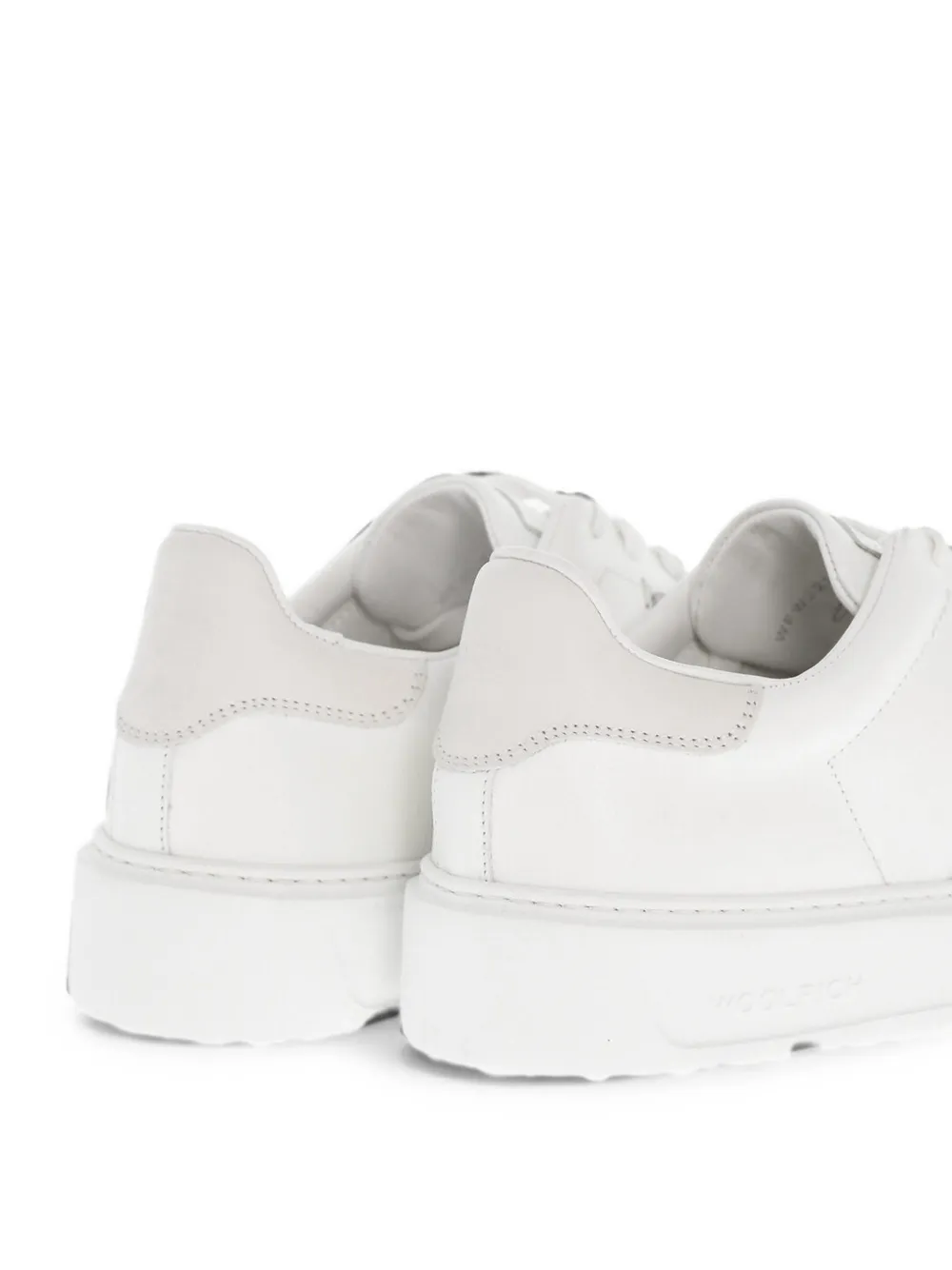 Woolrich lace-up leather sneakers Wit