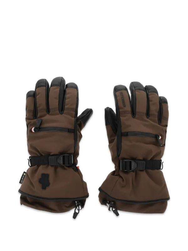 Moncler Gore-Tex Drawstring Gloves | ブラウン | FARFETCH JP