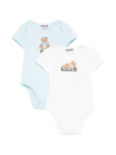 Moschino Kids set de bodiess con motivo Teddy Bear