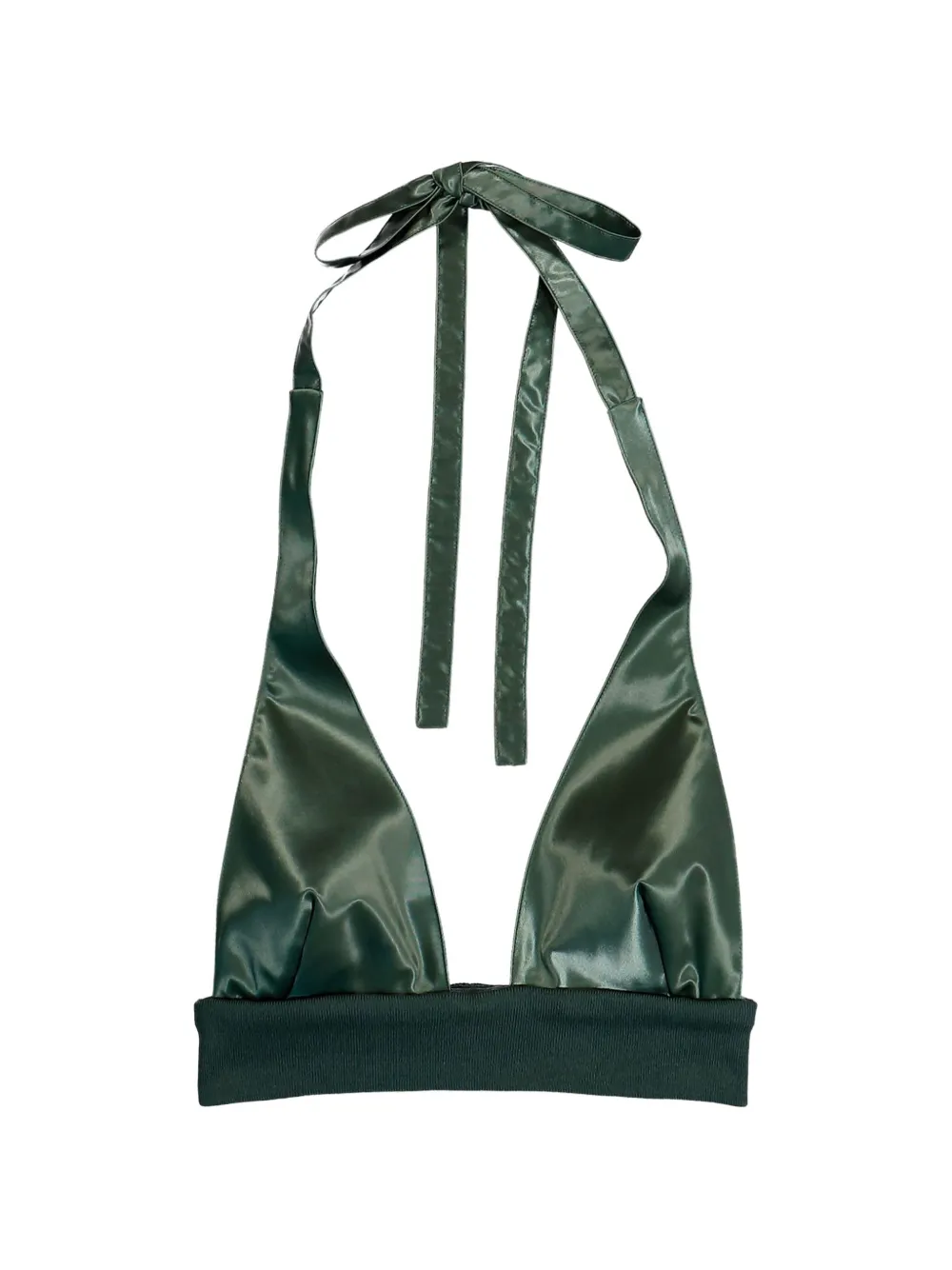 AWGE halterneck satin-finish bra - Grün