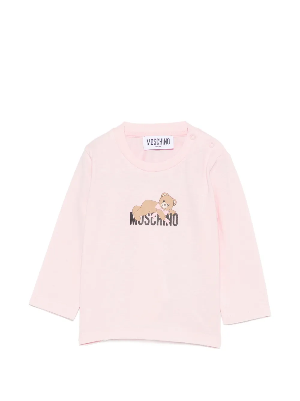 Moschino Kids logo-print T-shirt - Rosa