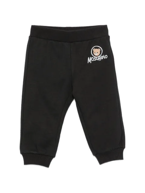 Moschino Kids Teddy Bear logo-print track pants
