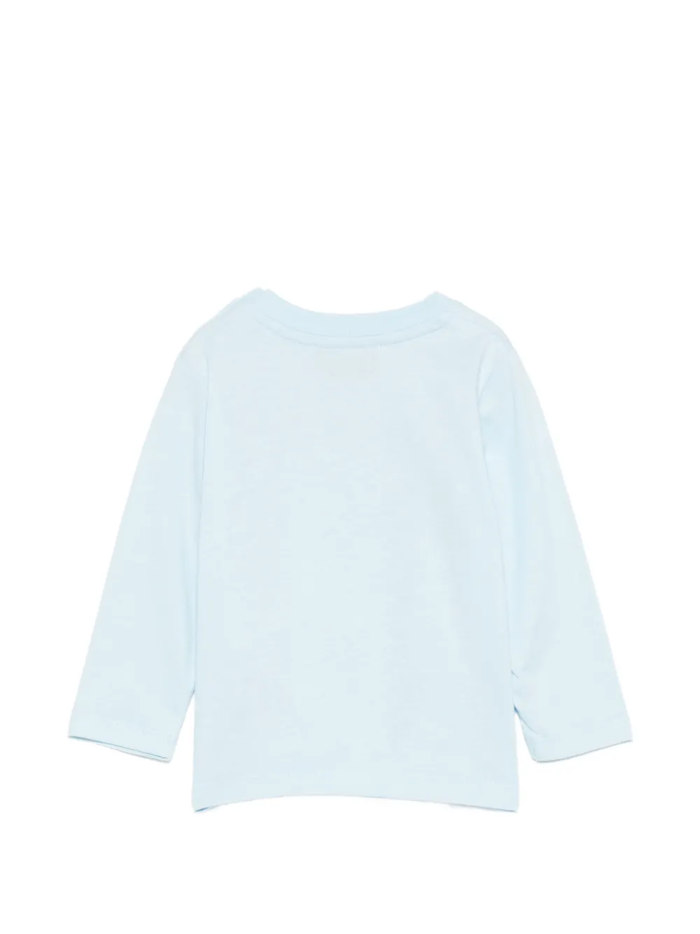 Moschino Kids T-shirt met logoprint Blauw