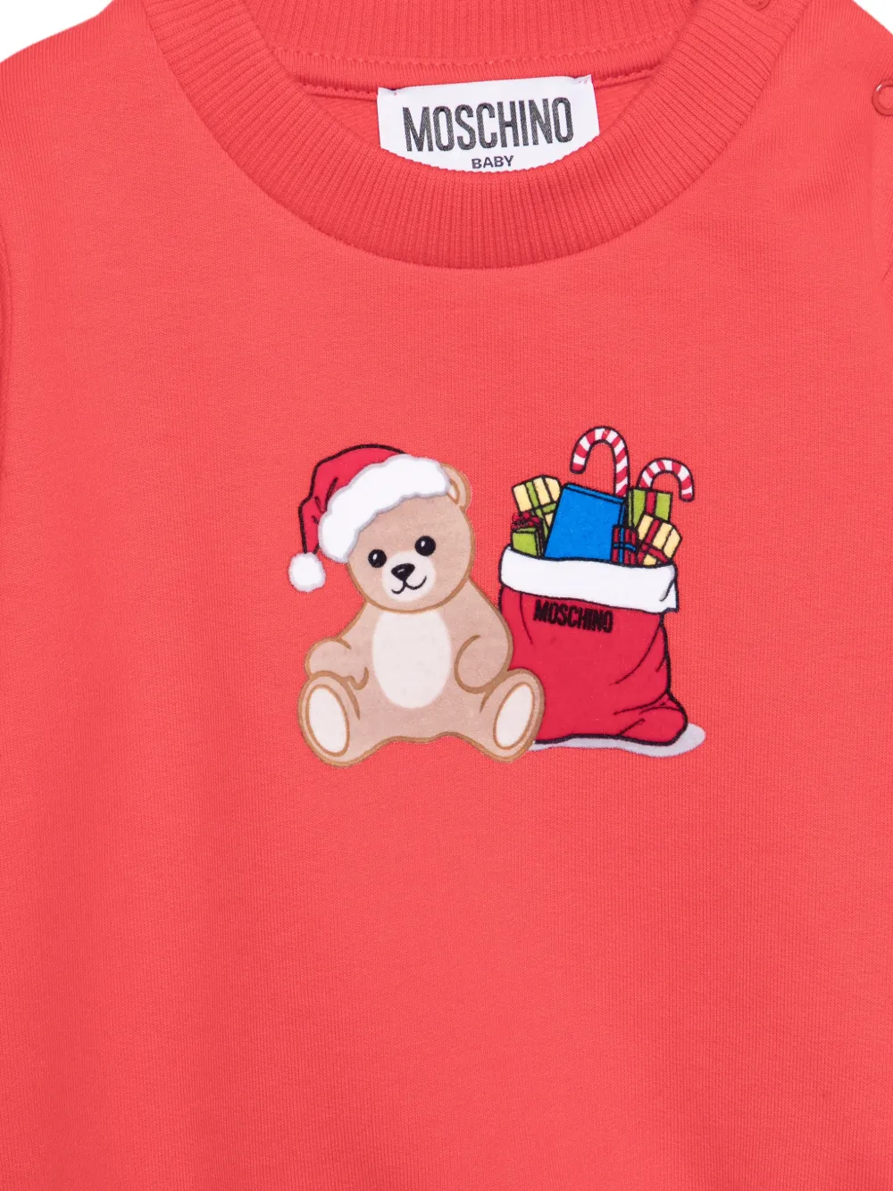 Moschino Kids Sweater met teddybeerprint Rood
