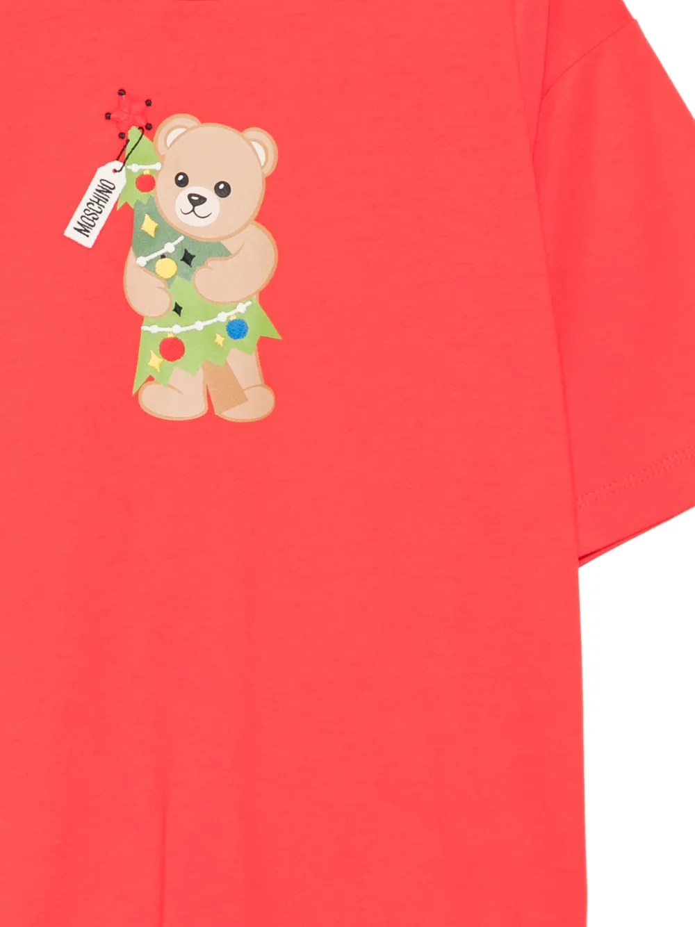 Moschino Kids T-shirt met teddybeerprint Rood