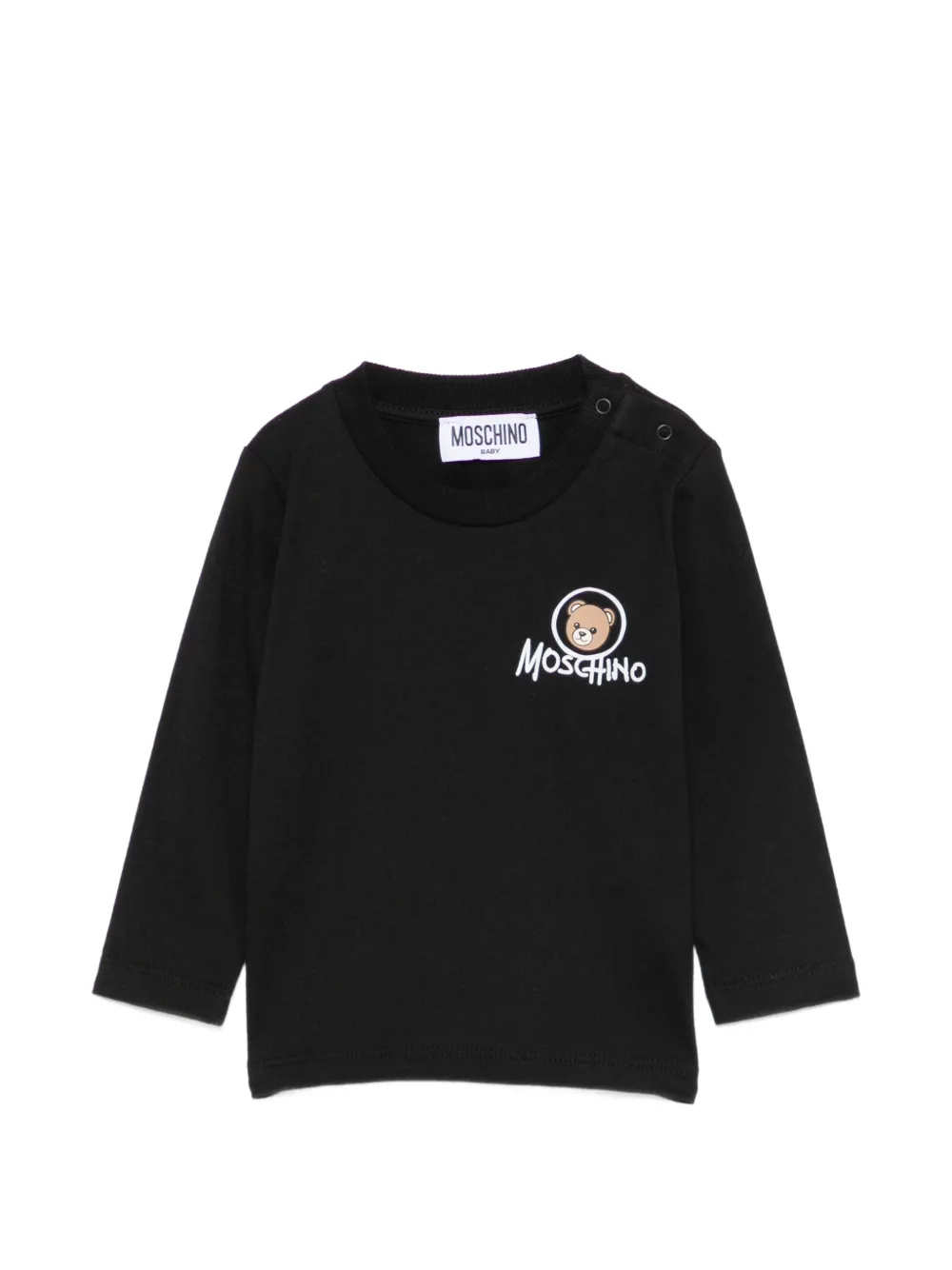 Moschino Kids logo-print T-shirt - Nero