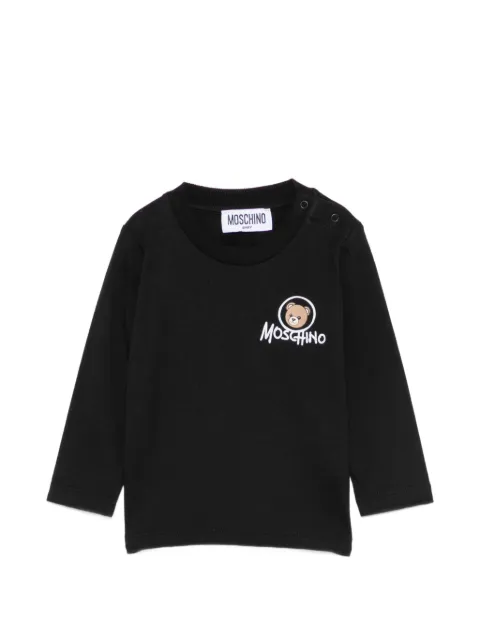 Moschino Kids playera con logo estampado
