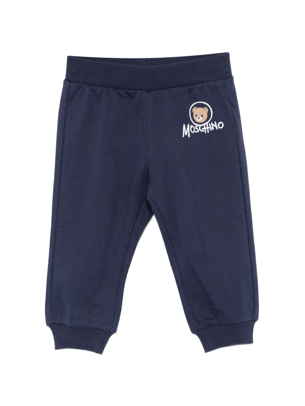 Moschino Kids logo-print tracksuit bottoms - Blu