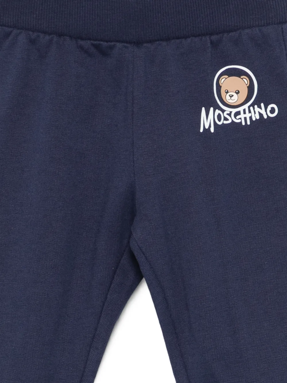 Moschino Kids Trainingsbroek met logoprint Blauw