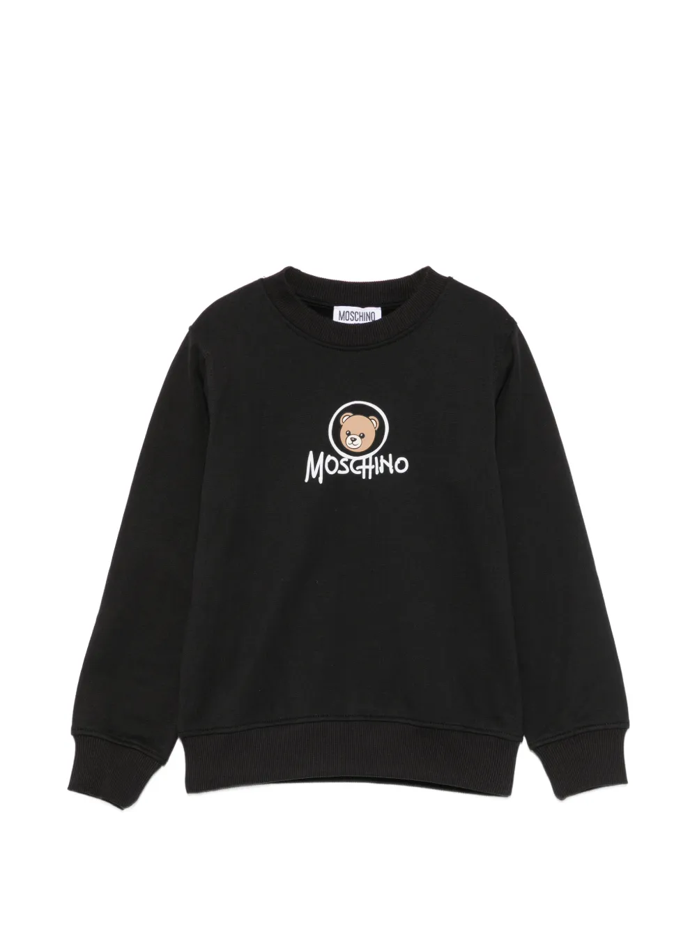 Moschino Kids logo-print sweatshirt - Nero
