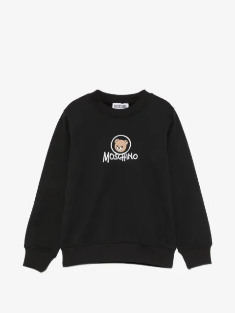 Moschino Kids sudadera con logo estampado